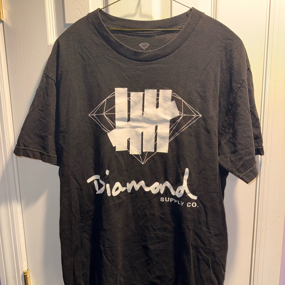 Diamond Supply Co. Black and White Logo Tee